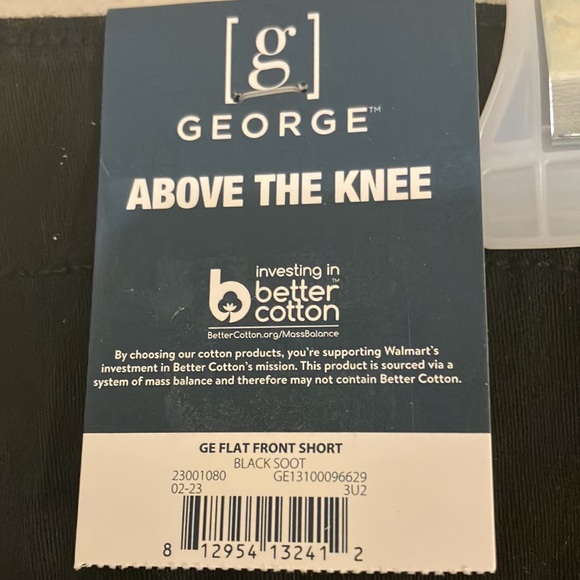 #121 - George Mens Flat Front Above The Knee Shorts - 9” Inseam - Size 46 - NWT - Picture 3 of 3